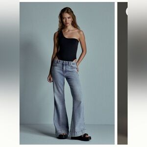 Pilcro High-Rise Retro Flare Jeans